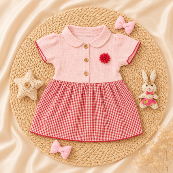 Crinkle Frock - Redflower
