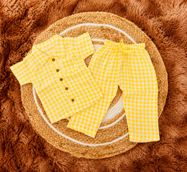 Crinkle-Top & Pant - Yellow Box